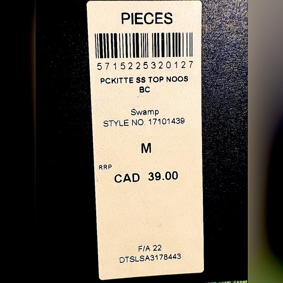 Pieces Brand Pale Green Short Sleeve T-Shirt for Women Size Medium From The Bay - Picture 8 of 10